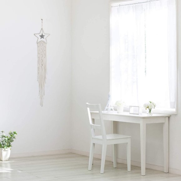 Star & Moon Dream Catcher Macrame Bohemian Decor - Picture 10 of 11